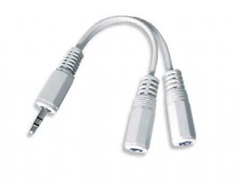 Kabel REDUKCE jack 3,5mm(M) - 2x 3,5mm(F) , audio,stereo,CCA-415W GEMBIRD - AGEMcz