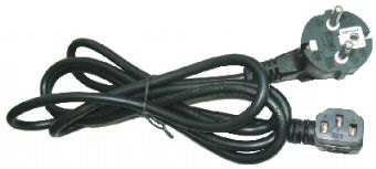 Kabel síťový 2.0m VDE 220/230V napájecí úhlový 90st. GEMBIRD certifikovaný - AGEMcz
