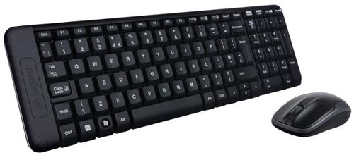 LOGITECH bezdrátový set Wireless Desktop MK220, klávesnice + myš, CZ, USB, černá - AGEMcz