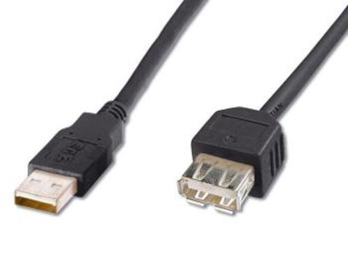 KABEL USB A-A prodlužovací 0.5m 2.0 black