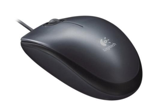 LOGITECH myš M90 optická, tmavá, USB