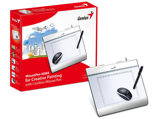 GENIUS Tablet MousePen i608X (6 x 8") pero+myš,  NEW design - AGEMcz
