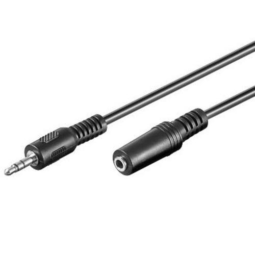 KABEL prodlužovací jack 3.5M - jack 3.5F, 2m cca-423