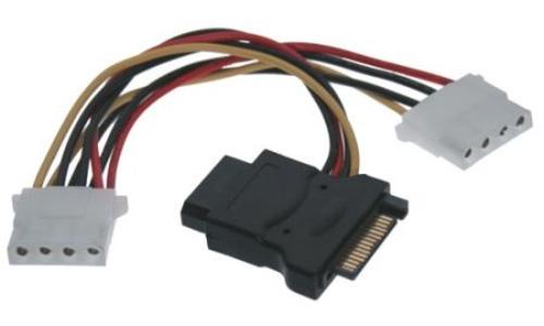 Kabel napájecí k HDD SATA na 3x 5,25"F 16cm - AGEMcz