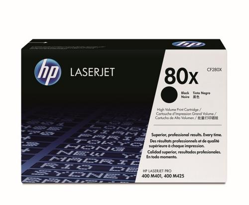 HP CF280X originální černý toner č.80X velký cca 6900str. - AGEMcz