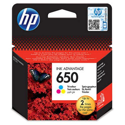 HP CZ102AE náplň č.650 barevná cca200 stran (pro DJ Advantage 1515, 2515, 2645, 3515, 4515)