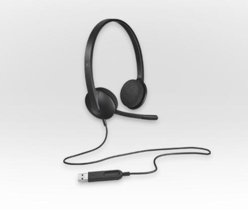 LOGITECH sluchátka H340, náhlavní sada USB Headset