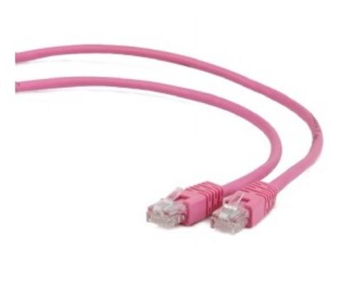 KABEL PATCH UTP kat. 5e, 2.0m s ochranou růžový GEMBIRD