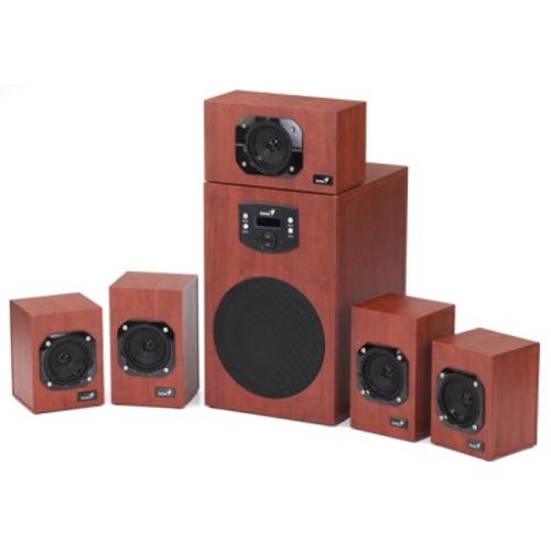 GENIUS repro SW-HF5.1 4600 II (dřevo, 5.1 Home Theater 120W RMS, display), cherry - AGEMcz