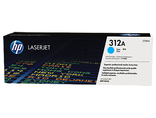 HP CF381A originální toner azurový č.312A - AGEMcz