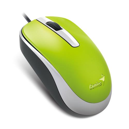 GENIUS myš DX-120 USB 1200dpi zelená - AGEMcz