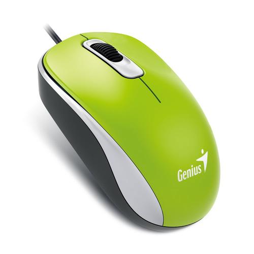 GENIUS myš DX-110 USB 1000dpi zelená - AGEMcz
