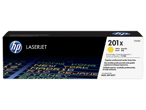 HP CF402X originální toner žlutý č.201X