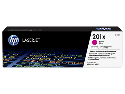 HP CF403X originální toner purpurový č.201X - AGEMcz