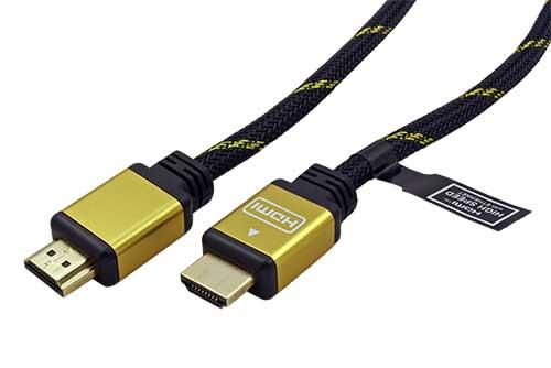 KABEL HDMI High speed+ethernet 1.4, 1.0m zlacené konektory ROLINE