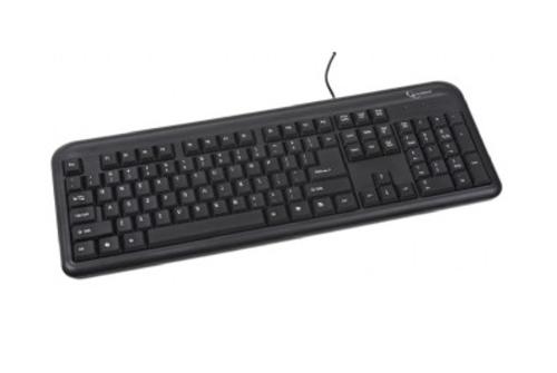 GEMBIRD klávesnice KB-U-103-RU, USB, black, RUS layout (RUSKÁ)