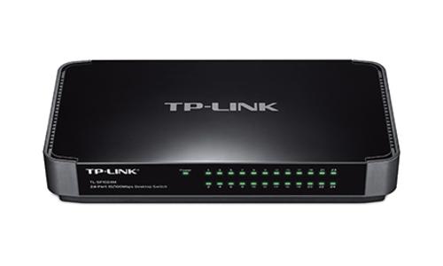 TP-LINK TL-SF1024M 24port 24xTP 10/100Mbps 24port switch desktop plast - AGEMcz