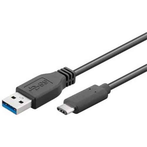 KABEL USB 3.1 konektor C/male - USB 3.0 konektor A/male, 1.0m - AGEMcz