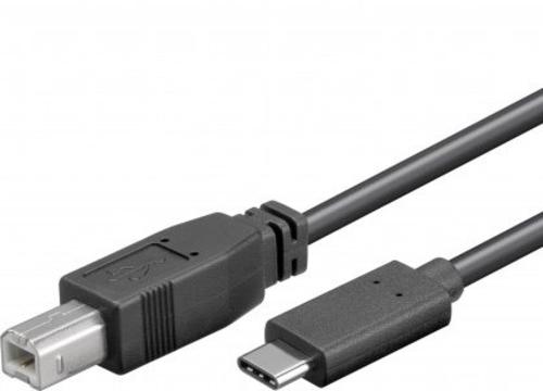 KABEL USB 3.1 konektor C/male - USB 3.0 konektor B/male, 1.0m - AGEMcz