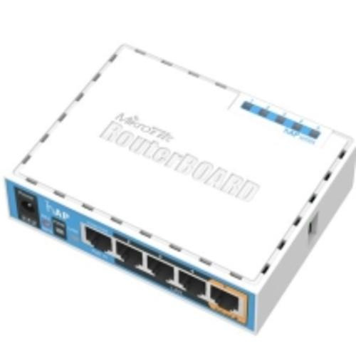 MIKROTIK RouterBOARD RB951Ui-2nD, hAP,CPU 650MHz, 5x LAN, 2.4Ghz 802.11b/g/n, USB, 1x PoE out, case - AGEMcz
