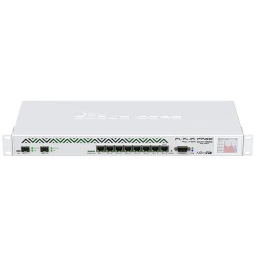 MIKROTIK Cloud Core Router, CCR1036-8G-2S+, 8x GB LAN,4GB RAM, 2xSFP+ cage, Level6, RM 1U, PSU, LCD - AGEMcz