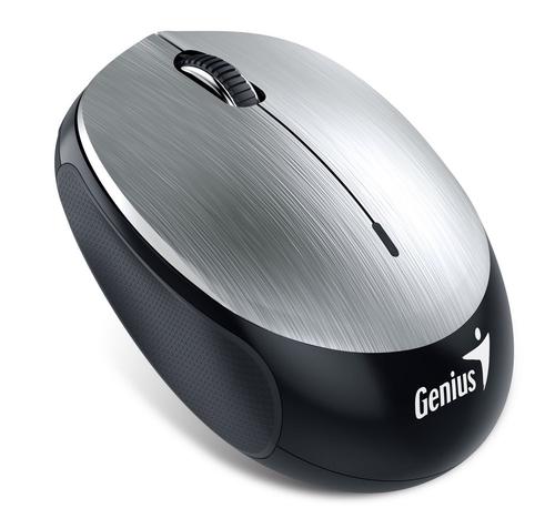 GENIUS myš NX-9000BT Wireless,Bluetooth 4.0, 1200dpi, USB stříbrná, dobíjecí baterie