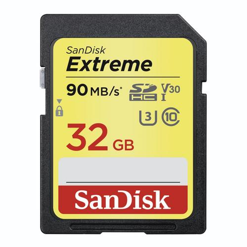 SANDISK SD card SDHC 32GB Extreme Class 10 UHS-I U3 V30 90 MB/s - AGEMcz