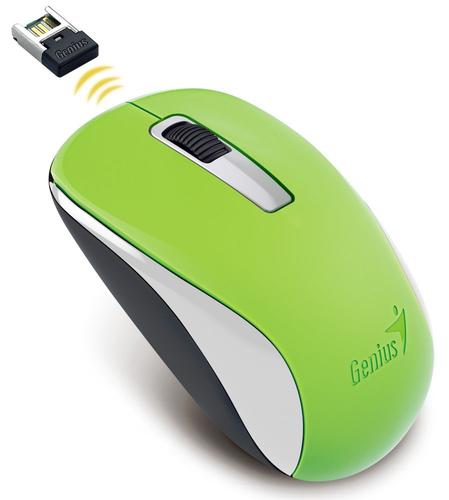 GENIUS myš NX-7005 Wireless,blue-eye senzor 1200dpi, USB green limetka - AGEMcz
