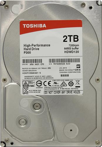 TOSHIBA P300 hdd 2TB P300 SATA3-6Gbps 7200rpm 64MB - AGEMcz