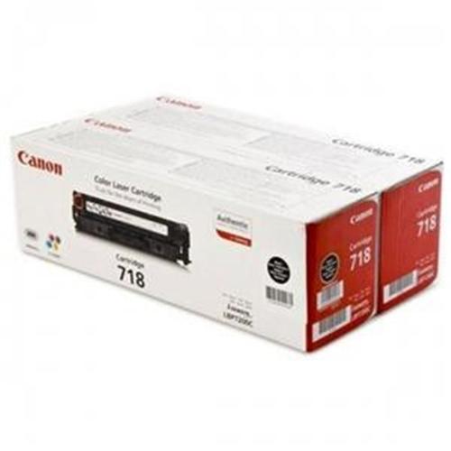 CANON CRG-718BK originální toner černý (2x CRG718BK)- dvojbalení