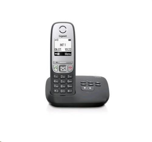 SIEMENS Gigaset A415A bezdrátový telefon, podsvícený graf.display,černý - AGEMcz