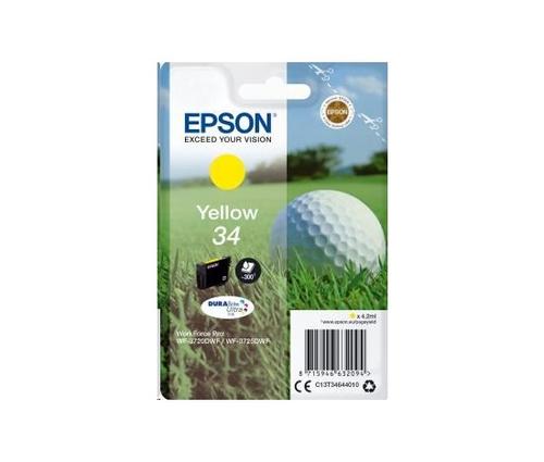 EPSON originální náplň 34XL DURABrite Ultra žlutá - AGEMcz