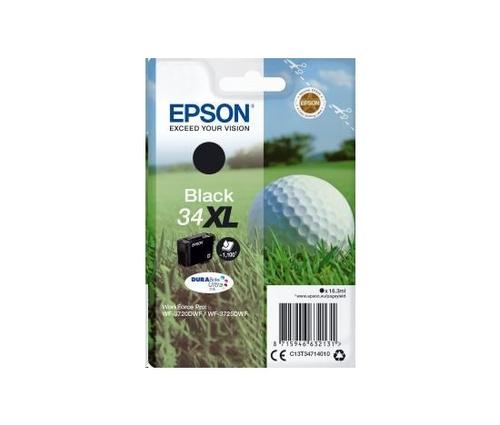EPSON originální náplň 34XL DURABrite Ultra černá - AGEMcz