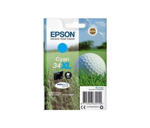 EPSON originální náplň 34XL DURABrite Ultra azurová - AGEMcz