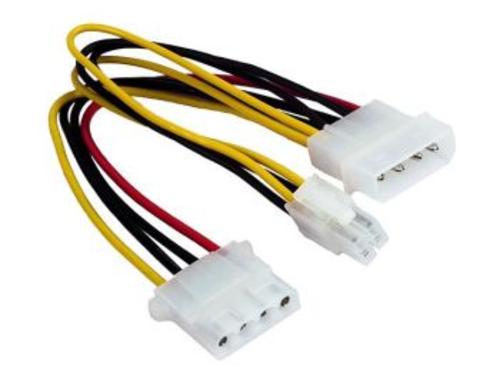 KABEL napájeci 5.25-1x5.25+ P4 ATX (4pin) 15cm CC-PSU-4 GEMBIRD - Slevy AGEMcz