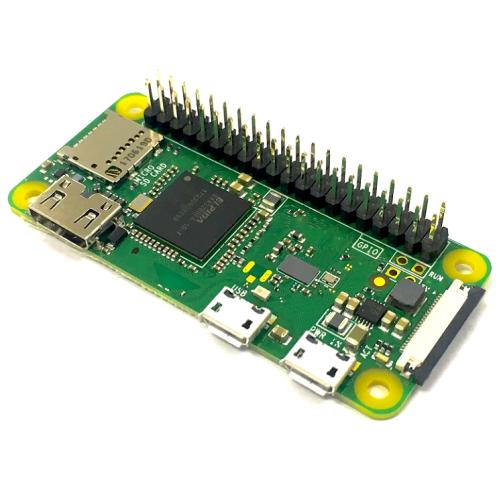 RASPBERRY PI ZERO WH s GPIO headerem