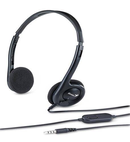 GENIUS sluchátka HS-M200C headset , single jack, černý - AGEMcz