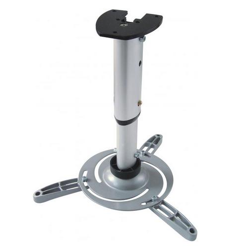 SBOX PM-102 otočný stropní držák s náklonem k projektoru, do 15kg, stříbrný - AGEMcz