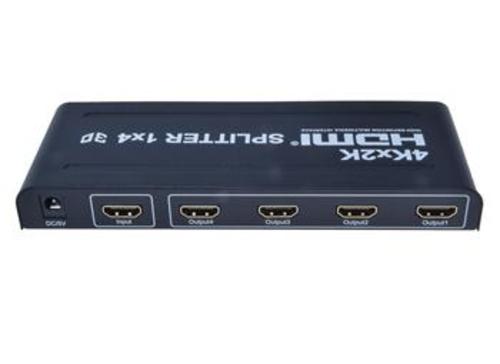 HDMI splitter 4x HDMI 1.4 kompatibilní, kovové pouzdro, 4K, FULL HD, 3D - AGEMcz