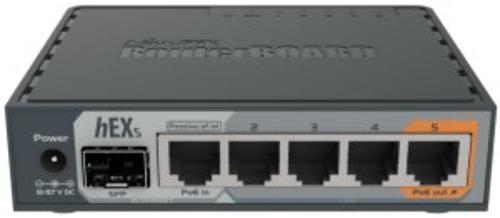 MIKROTIK RouterBOARD RB760iGS, hEX S, 5xGLAN, SFP, USB, L4, PSU - AGEMcz