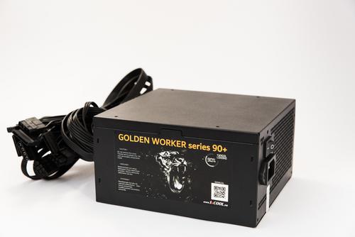 1stCOOL zdroj 500W GOLDEN WORKER 500 90+ s aktivnim PFC, ventilátor 140mm - AGEMcz