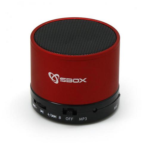 SBOX repro BT-160R red bluetooth reproduktor - AGEMcz