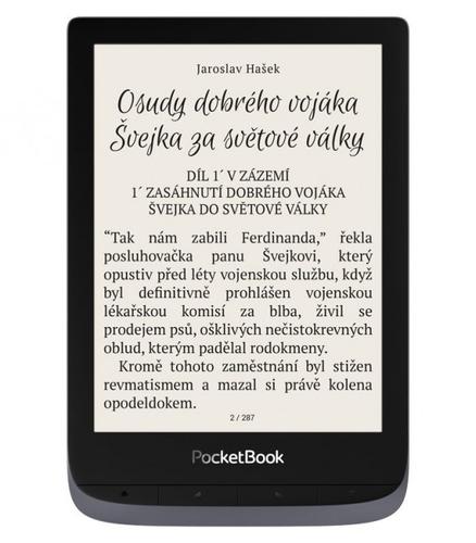 POCKETBOOK 632 Touch HD 3, 6” E-Ink Metallic Gray - Slevy AGEMcz