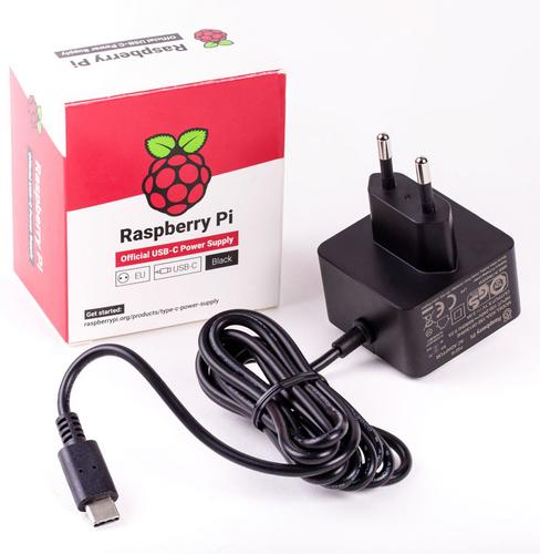 RASPBERRY PI napájecí adaptér 3A pro Rpi 4, černá - AGEMcz