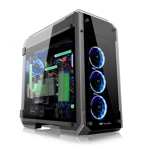THERMALTAKE case View 71 TG černý s oknem, E-ATX, 4x TG, 2x fan 140mm blue - AGEMcz