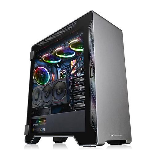 THERMALTAKE case A500 ALUMINIUM TG černý s oknem, 2x TG, 3x fan 120mm - AGEMcz