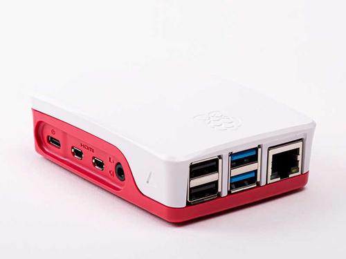 RASPBERRY case Original bílá/růžová pro Raspberry Pi 4 B