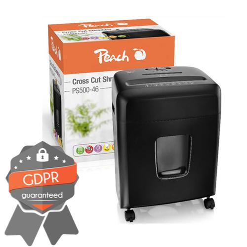 PEACH skartovačka Cross Cut PS500-46 black (stupen utajeni 4) - AGEMcz
