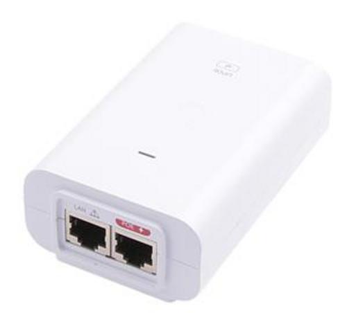UBIQUITI PoE U-POE-af - Gigabitový PoE Injektor 48V/0.5A (24W) - bílý - AGEMcz