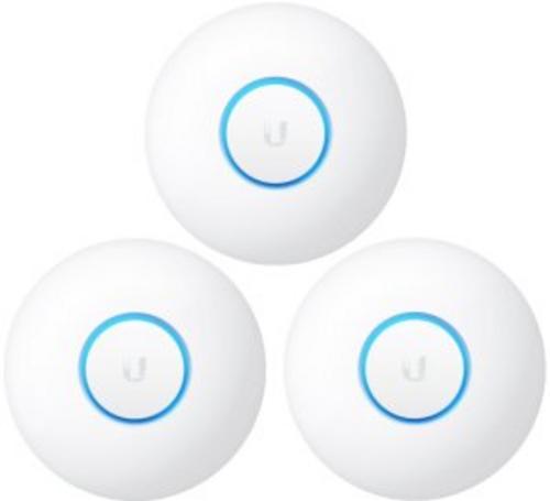 UBIQUITI UniFi UAP-nanoHD-3 - Compact UniFi Wave2 AC AP, bez PoE adaptéru, 3-pack